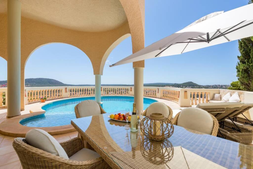 Meerblick Villa "Buena Vista" In Santa Ponsa, Mallorca Eksteriør bilde